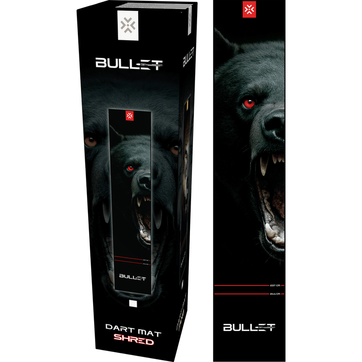Bullet Dartmatte Shred 60 plus Verpackung