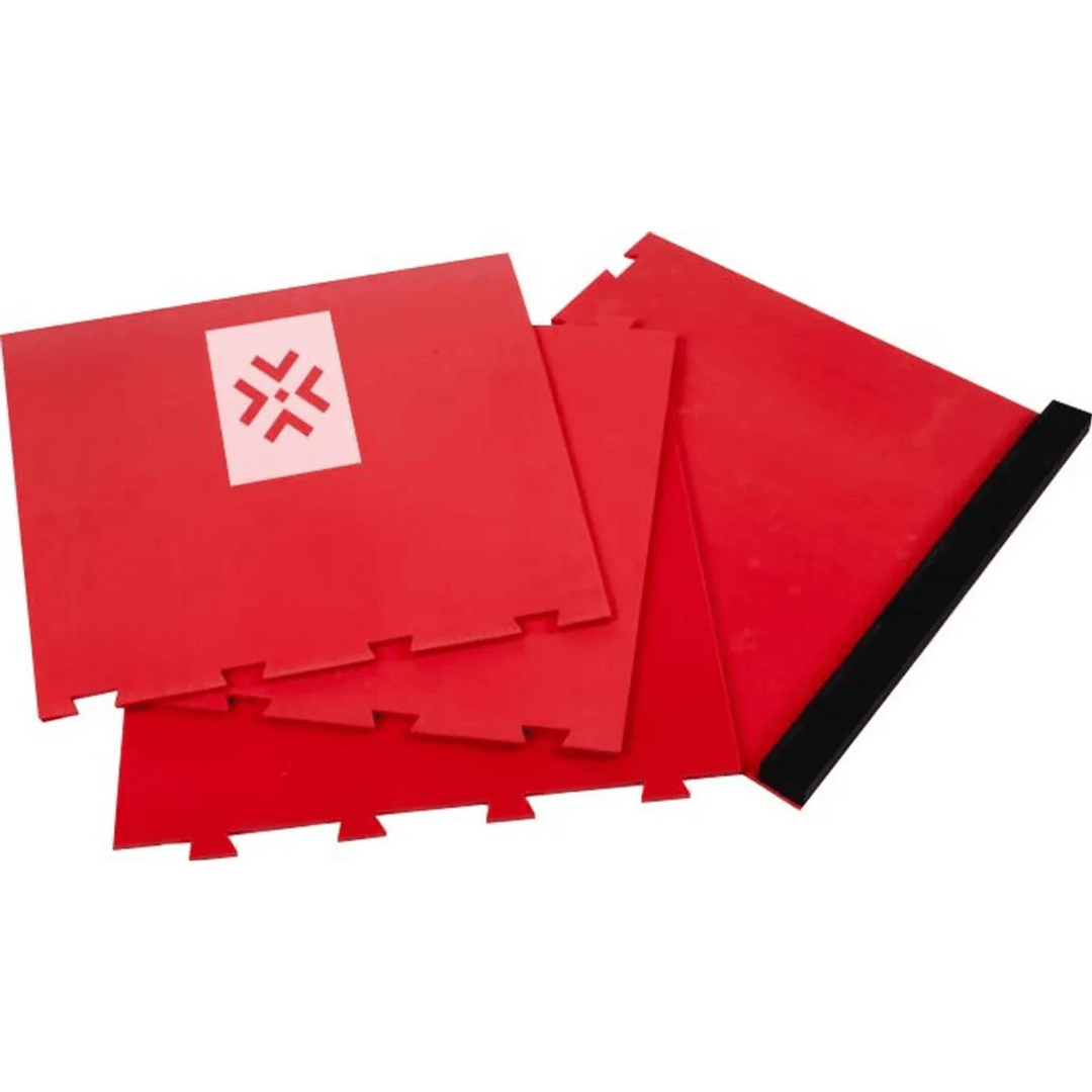 Bullet Puzzle Dartmatte Rot Schwarz Teile