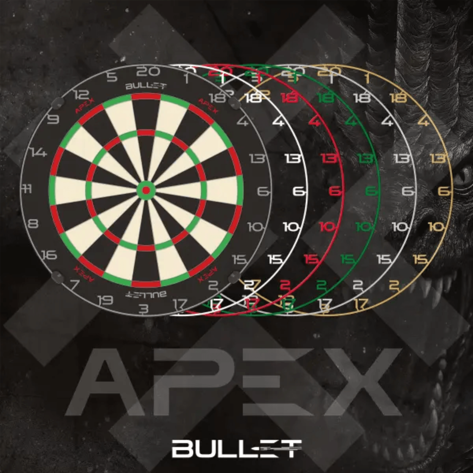 Bullet Zahlenring Gold Farben