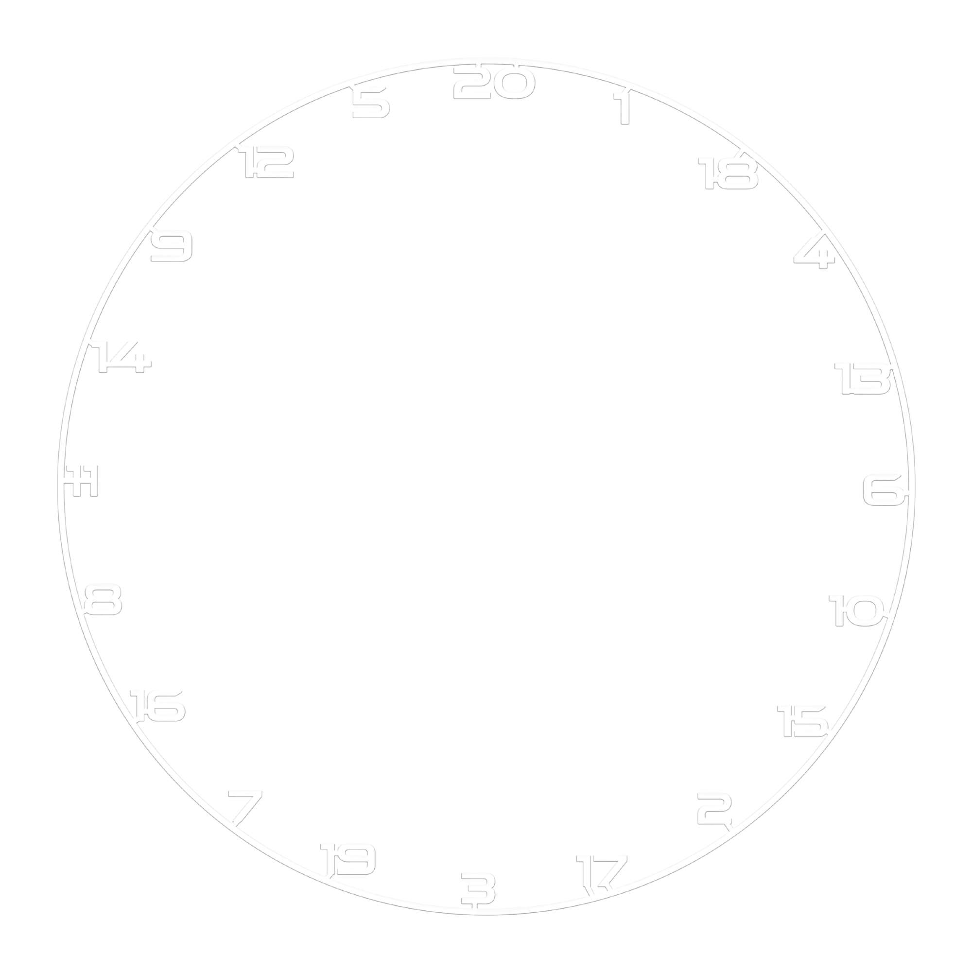 Bullet Zahlenring White