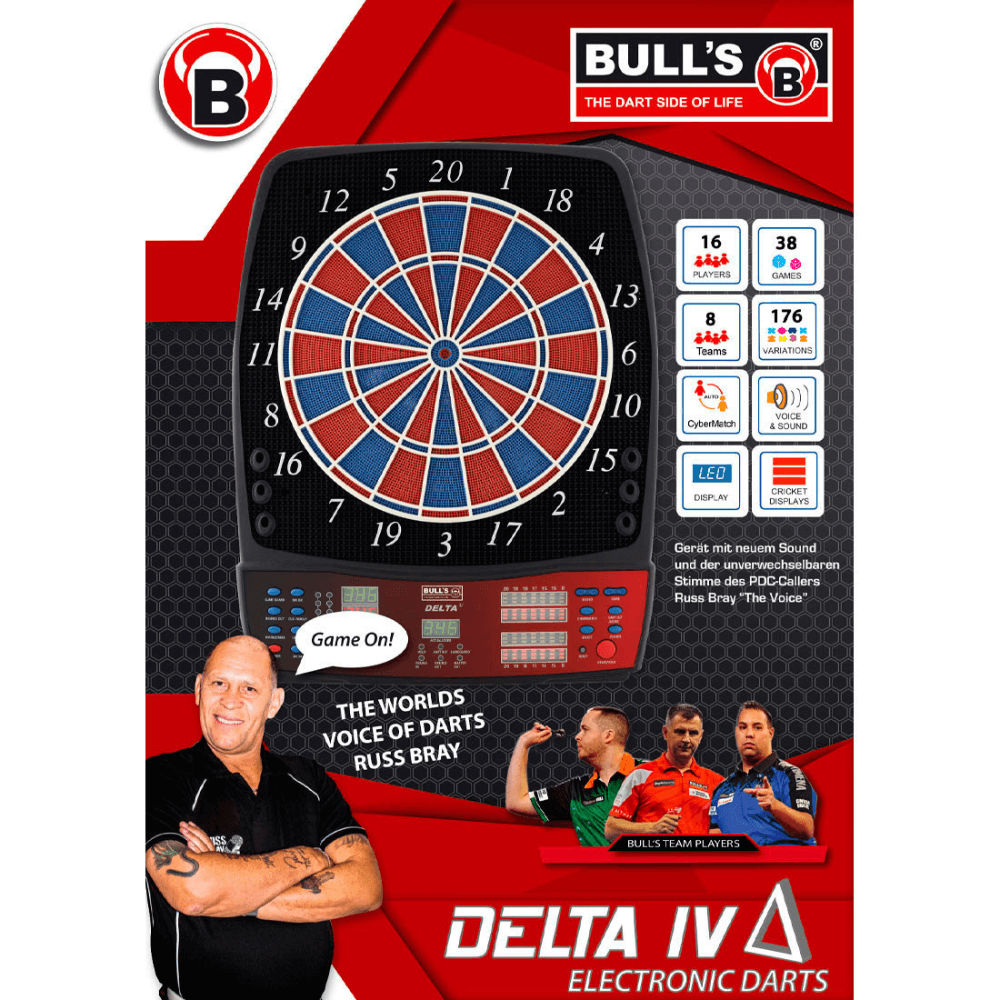 Bulls Delta IV RB Sound E-Dartboard Packung