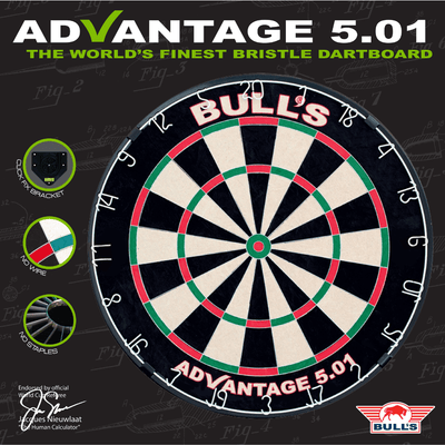 Bulls NL Advantage 501 Dartboard Packung