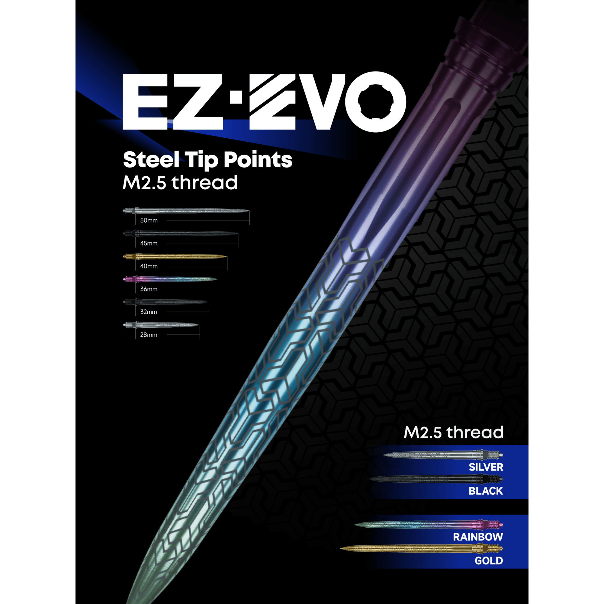 Caliburn EZ-EVO Laser Armor Spitzen - Silver Maße