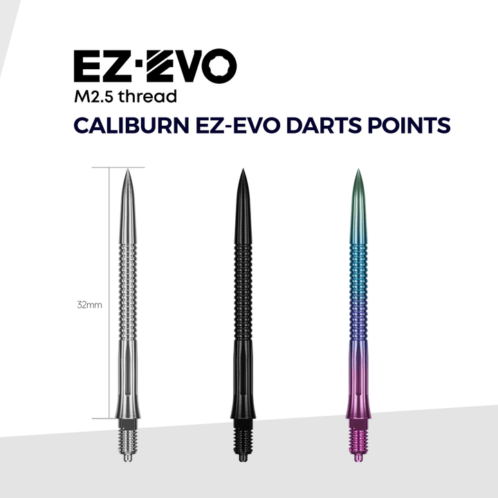Caliburn EZ-EVO Small Grooved Spitzen - Rainbow Maße