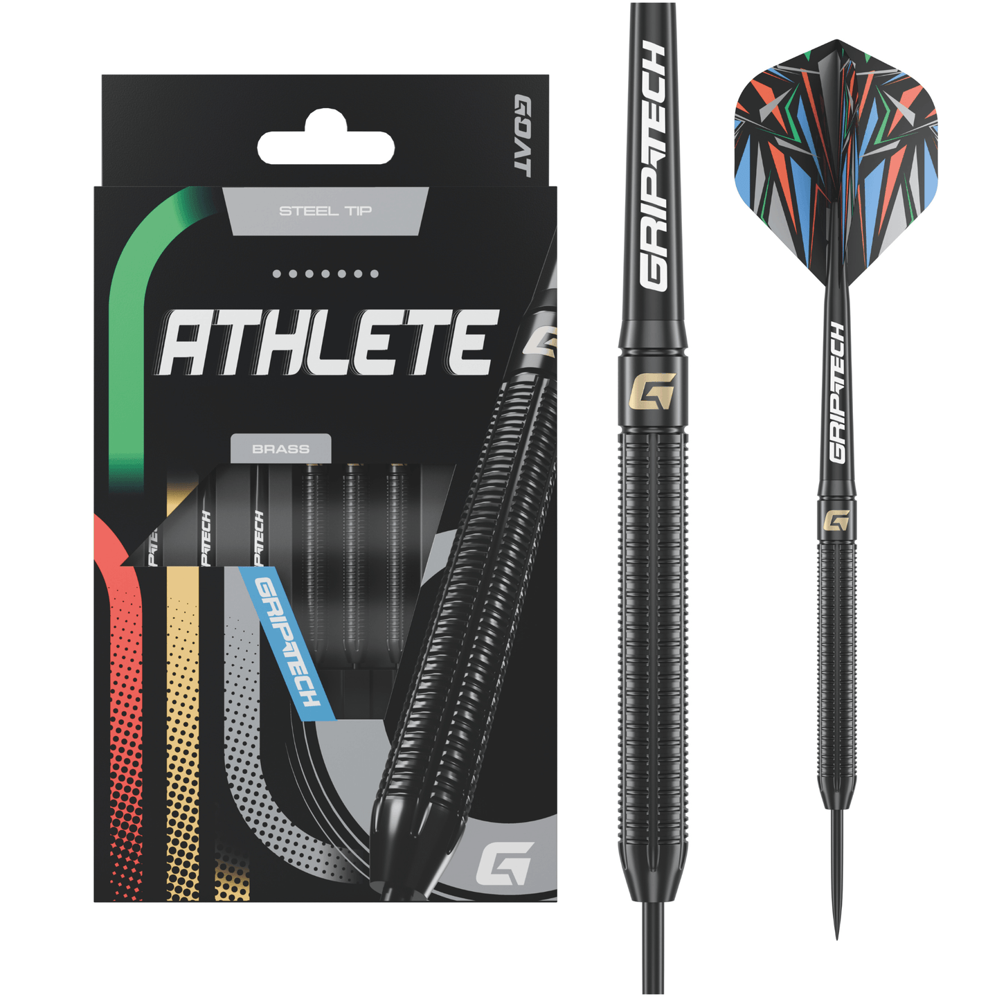 GOAT Athlete Black Brass Steeldarts Verpackung