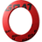 GOAT Defender 4 Red Dartboard Surround seitlich