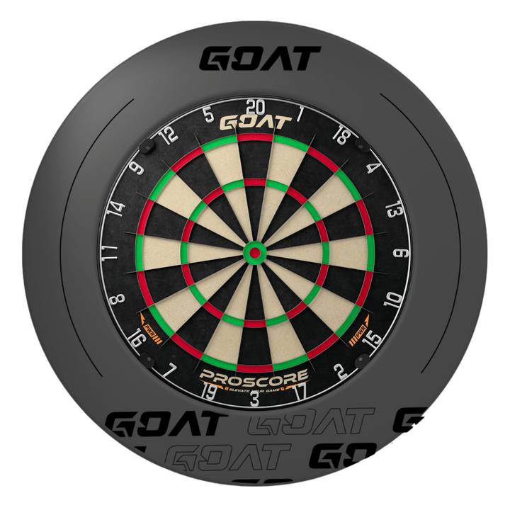 GOAT Defender 5 Anthracite Dartboard Surround and Board