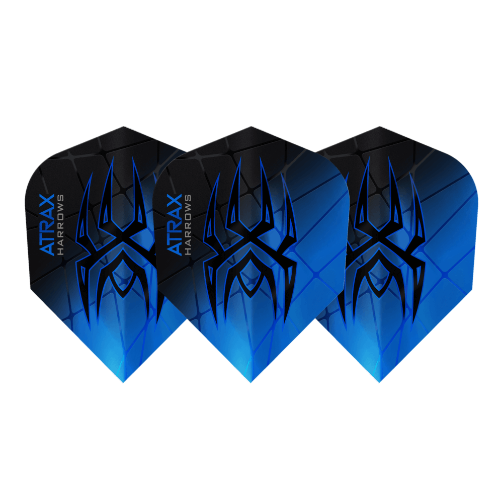 Harrows Atrax Blue Black Flights Set
