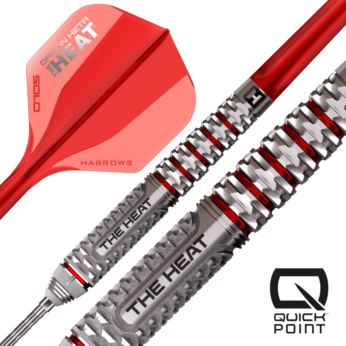 Harrows Damo Heta Geo Quick Point Steeldarts Details Barrel