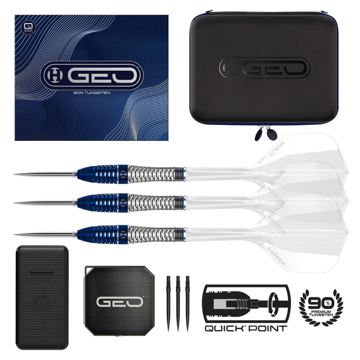 Harrows Geo Bomb QP Steeldarts Lieferumfang