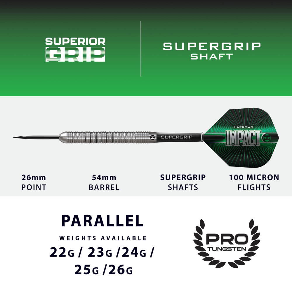 Harrows Impact Steeldarts Abmessungen