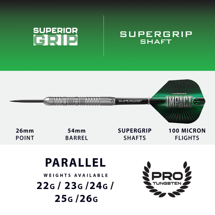 Harrows Impact Steeldarts Abmessungen