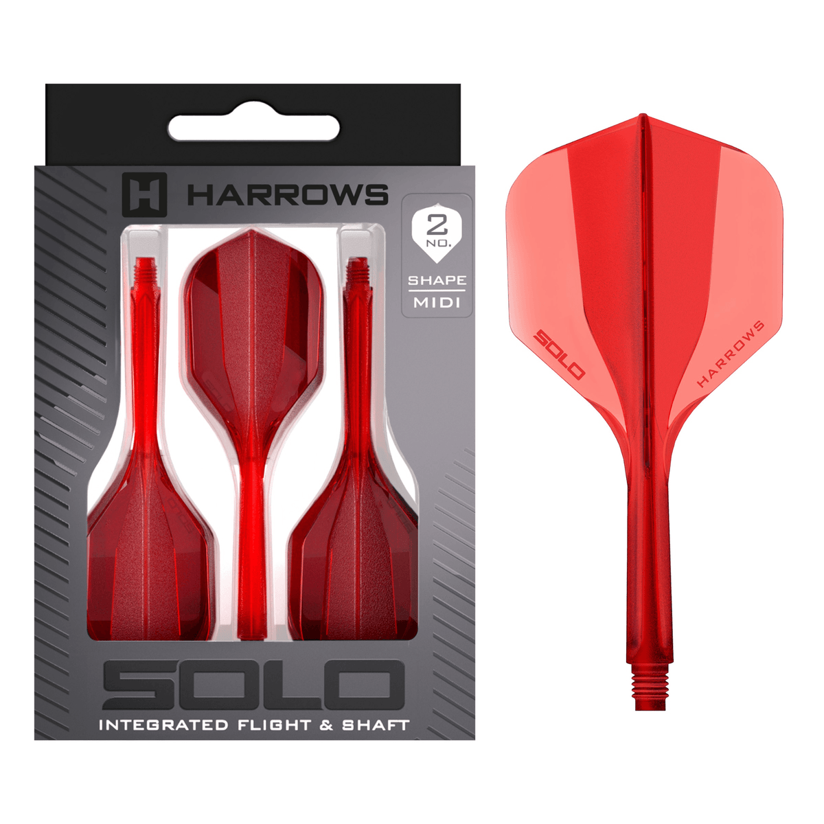 Harrows Solo Integrated Flight System Red - NO2 Verpackung