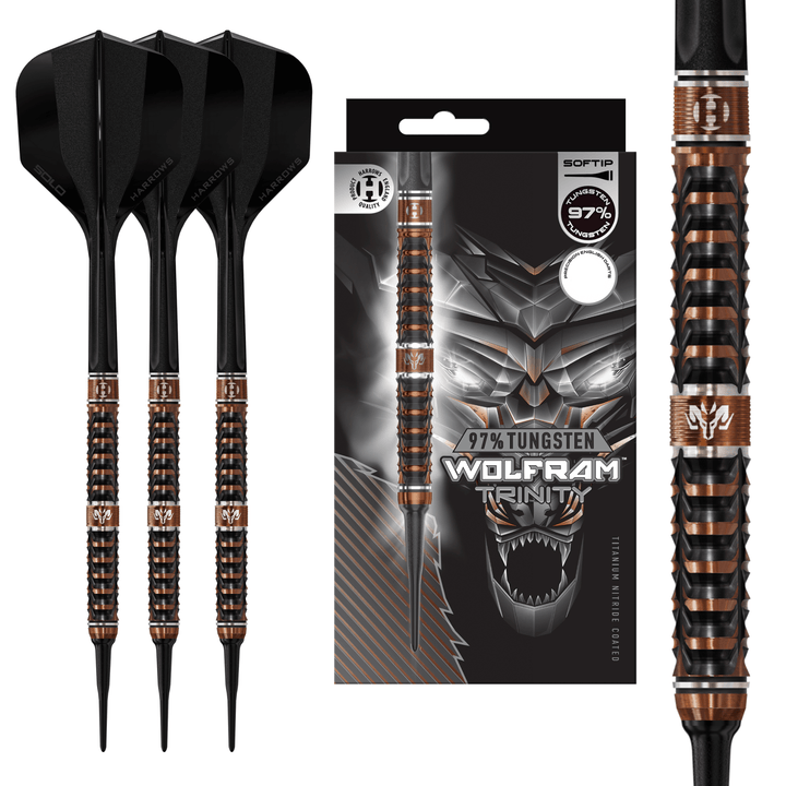 Harrows Wolfram Trinity Softdarts Packungsinhalt