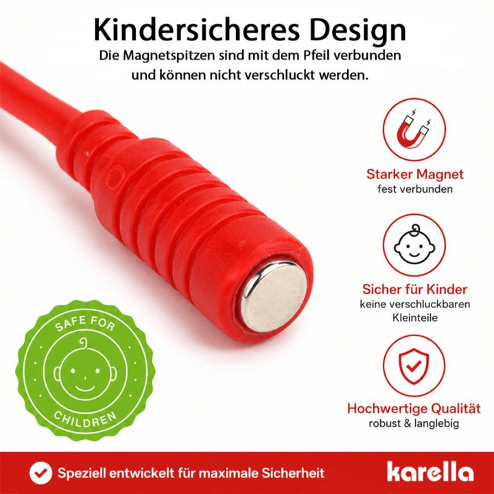 Karella Magnet Dartpfeile - weiß Details Dart