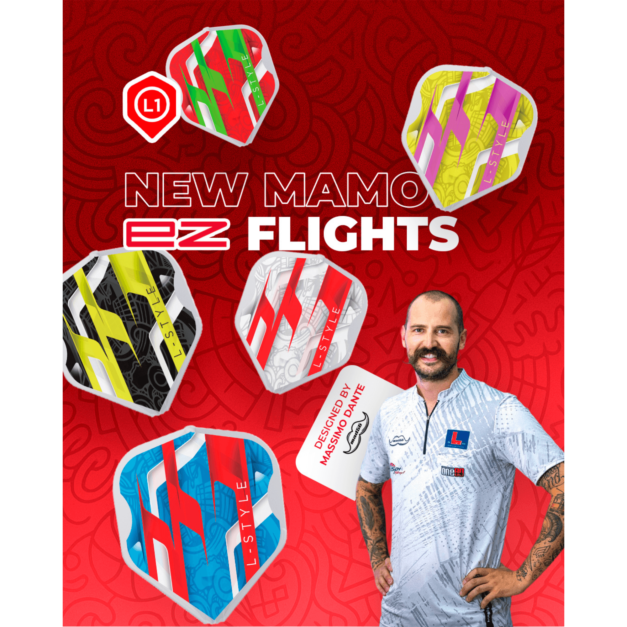L-Style L1EZ Mamo Series Blue Flights Farben