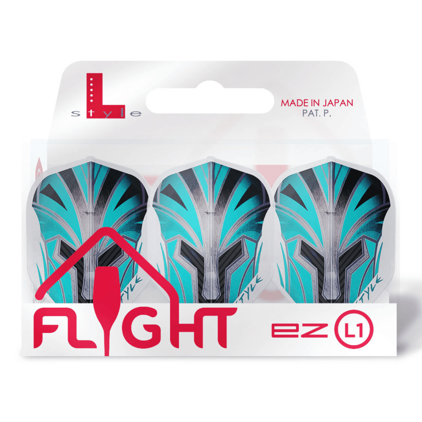 L-Style L1EZ Prime Series Turquoise Flights Verpackung