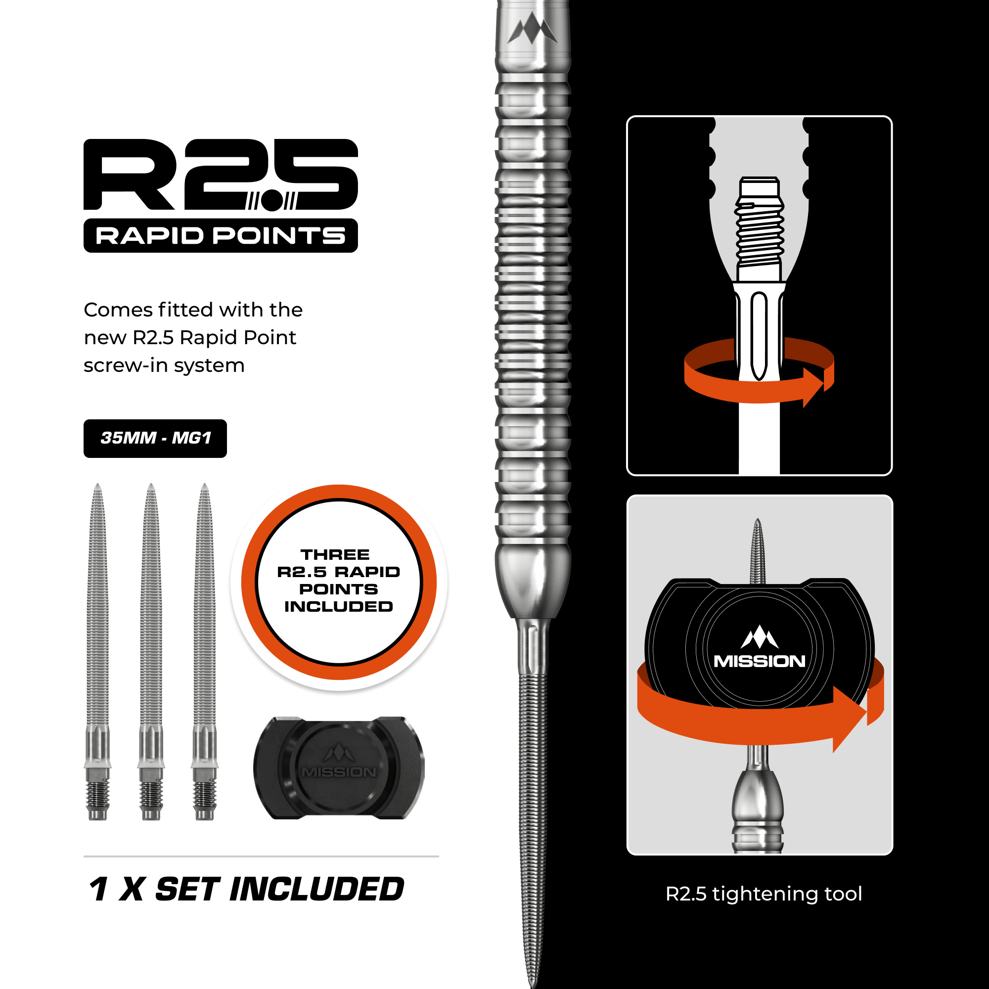 Mission BLUPRNT SKTCH Rapid Point Steeltips Details Rapid Point