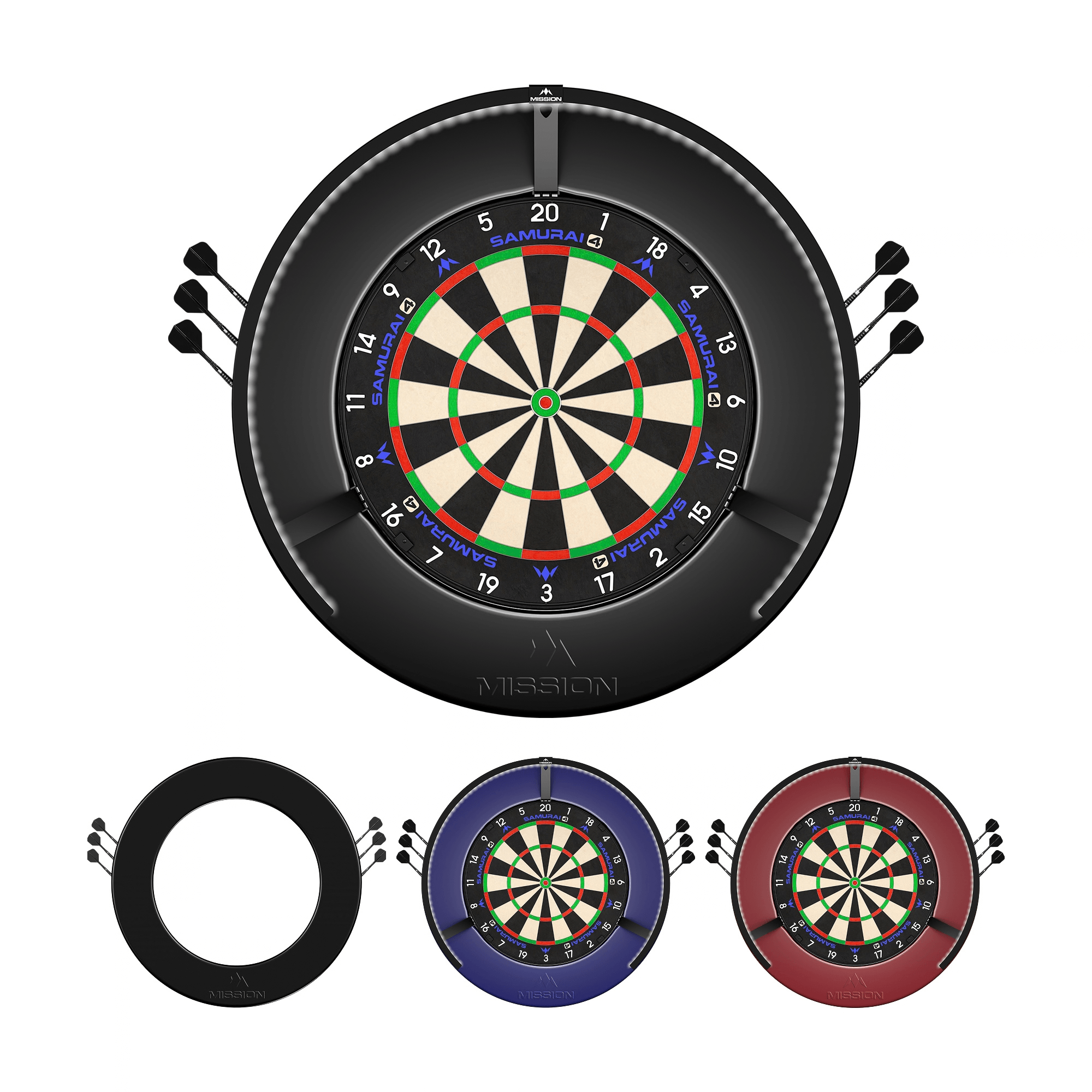 Mission Dartboard Surround Black Farben