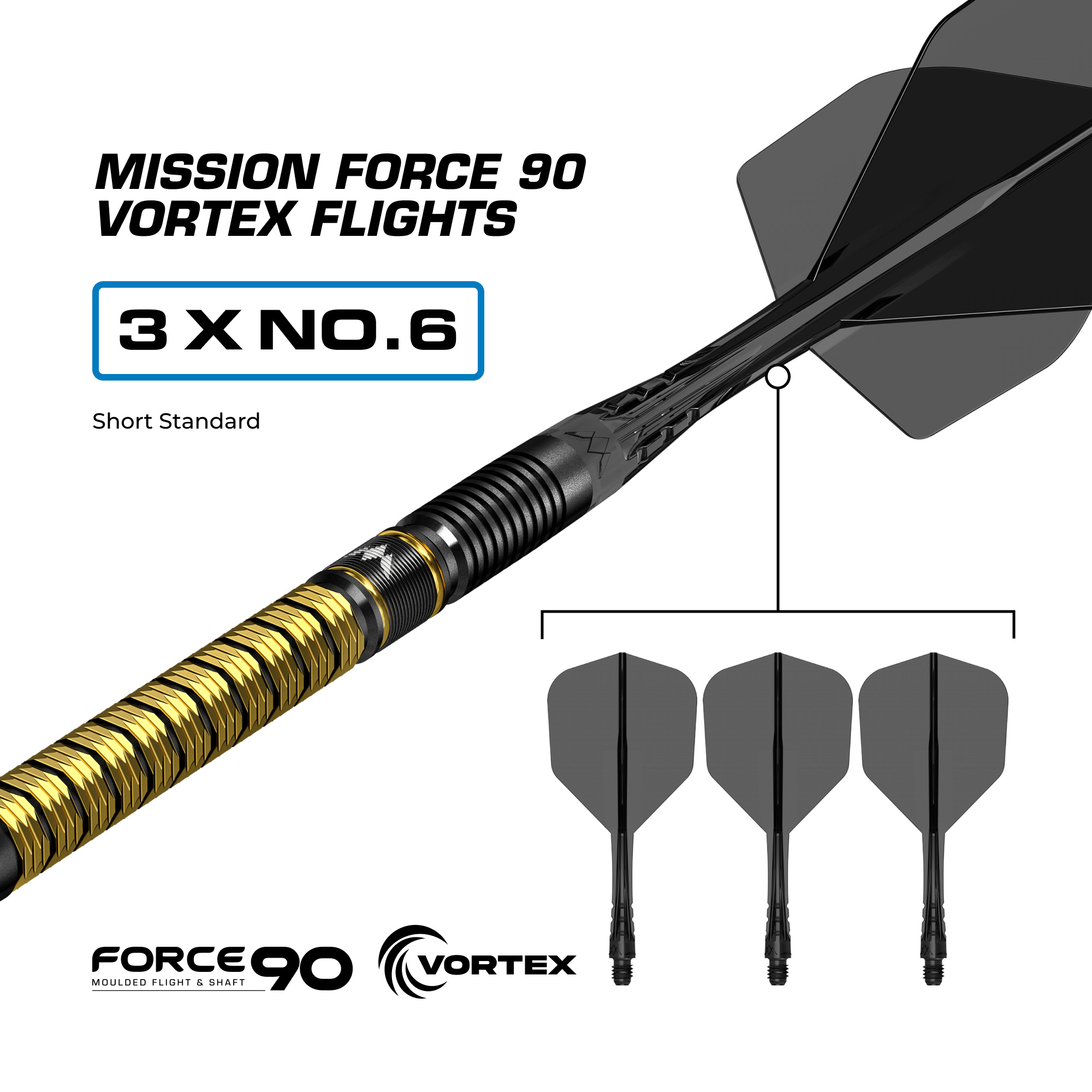 Mission Jake Kenyon Collab Series Rapid Point Steeldarts Details Flight
