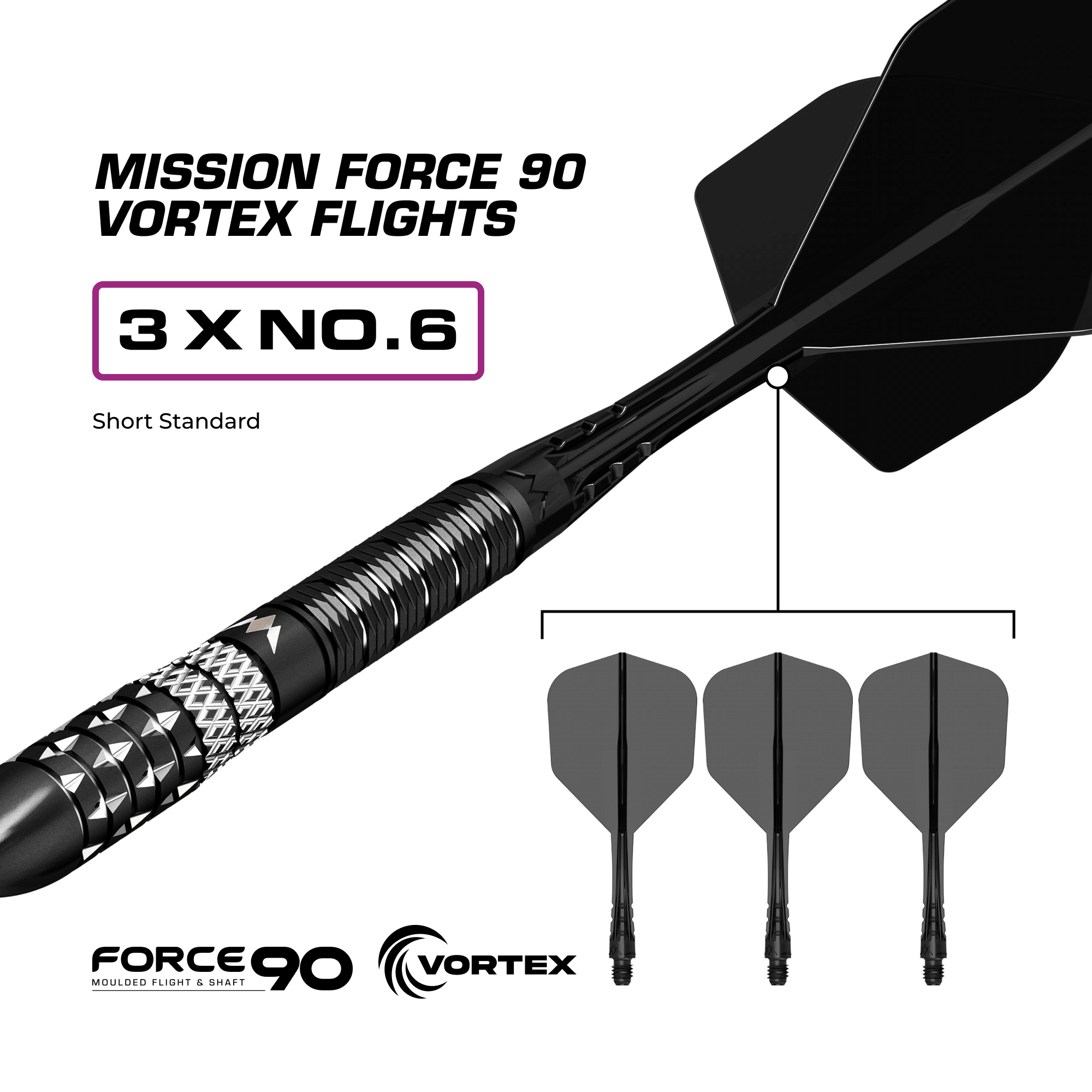 Mission Quantum Rapid Point Steeldarts Details Flight
