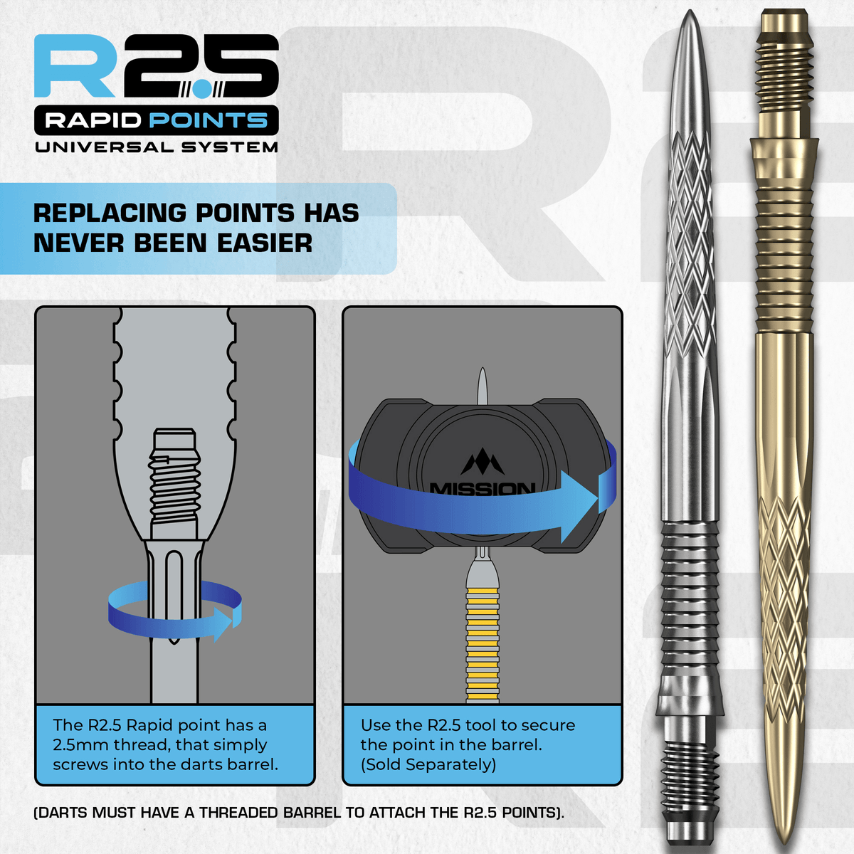 Mission Rapid Point DSX Silver Details Rapid Point