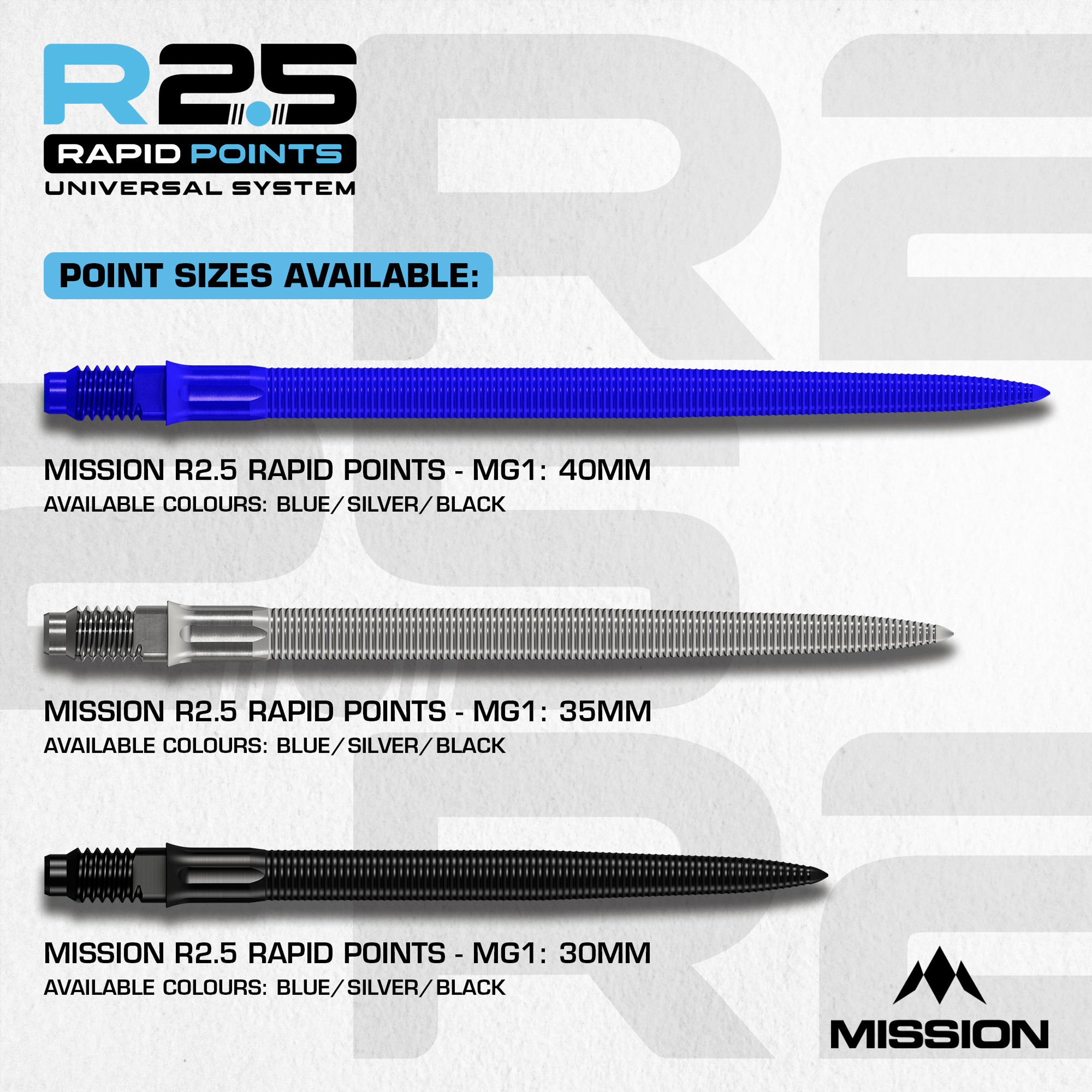 Mission Rapid Point MG1 Black Farbauswahl