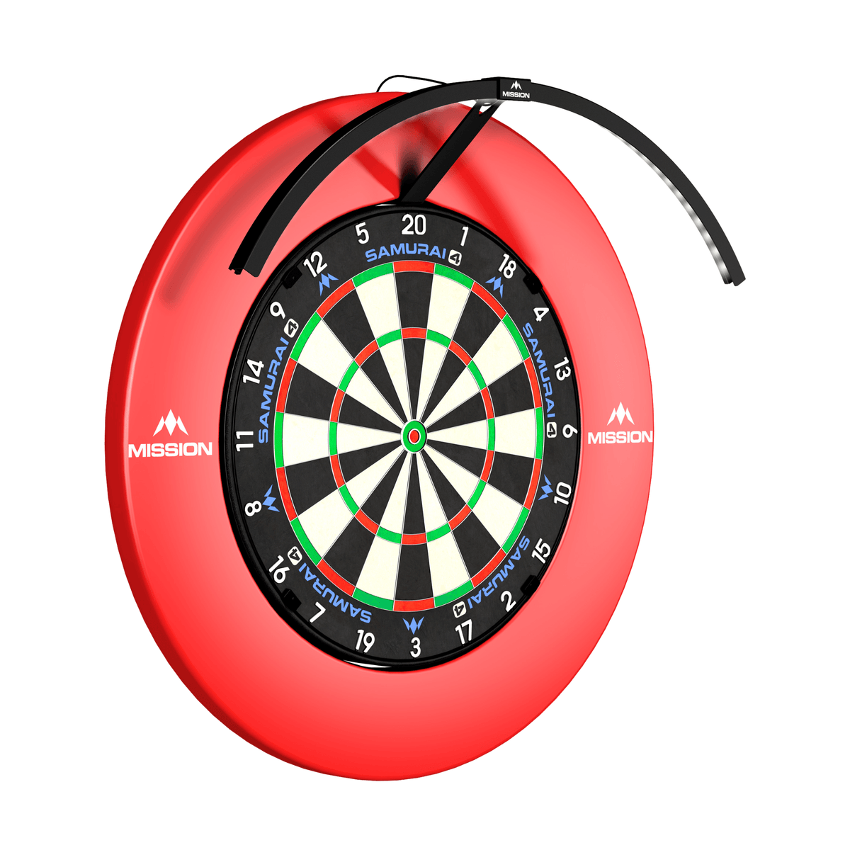 Mission Torus 120 Dartboard Beleuchtung Schwarz