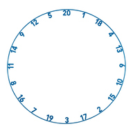 Precise180 Zahlenring Arctic Blue