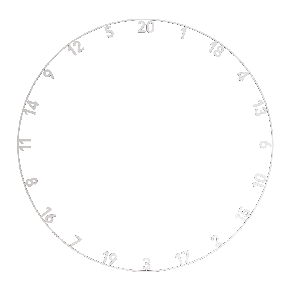 Precise180 Zahlenring Gunmetal