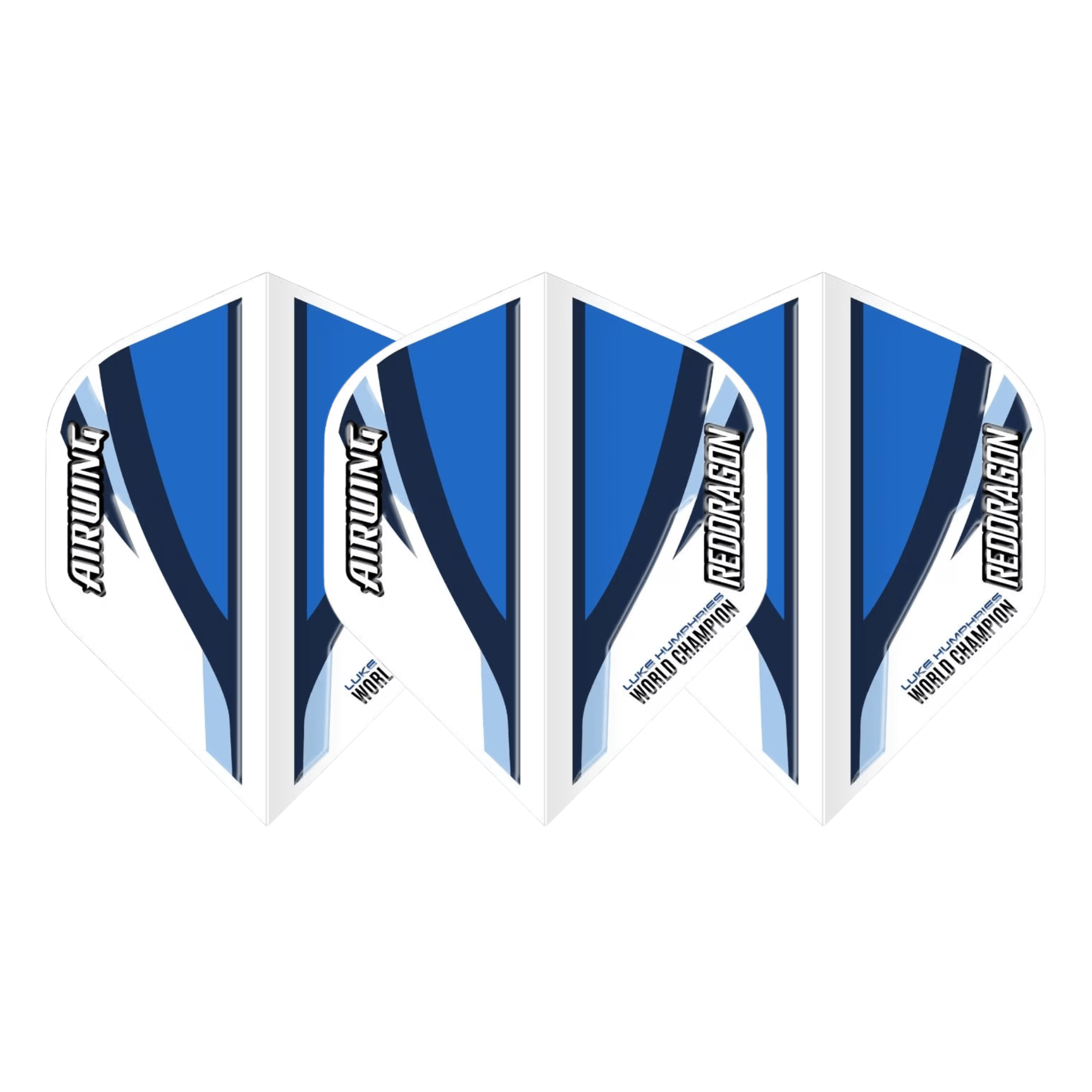 Red Dragon Airwing Luke Humphries World Champion White & Blue Flights Set