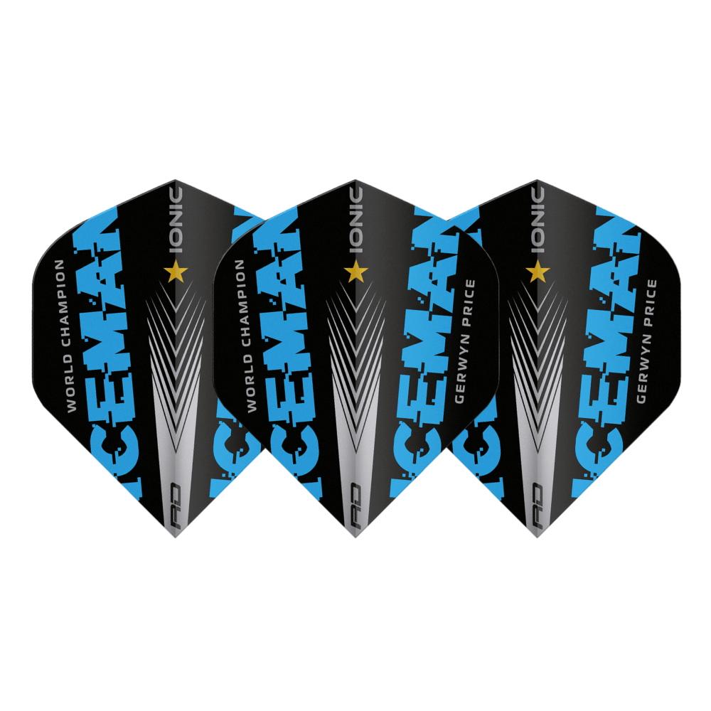 Red Dragon Hardcore Gerwyn Price World Champion Flights - Blau Set