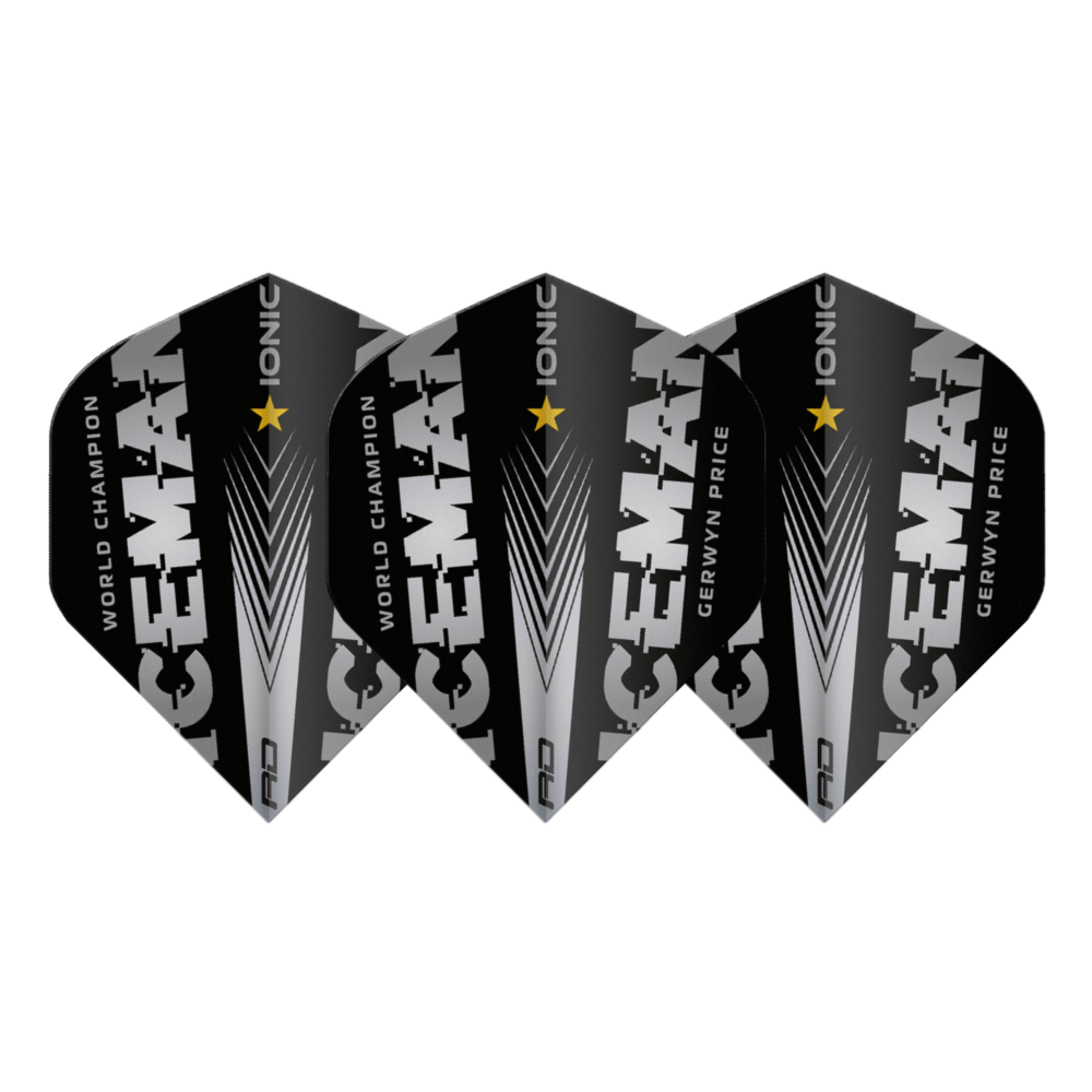 Red Dragon Hardcore Gerwyn Price World Champion Flights - Grau Set