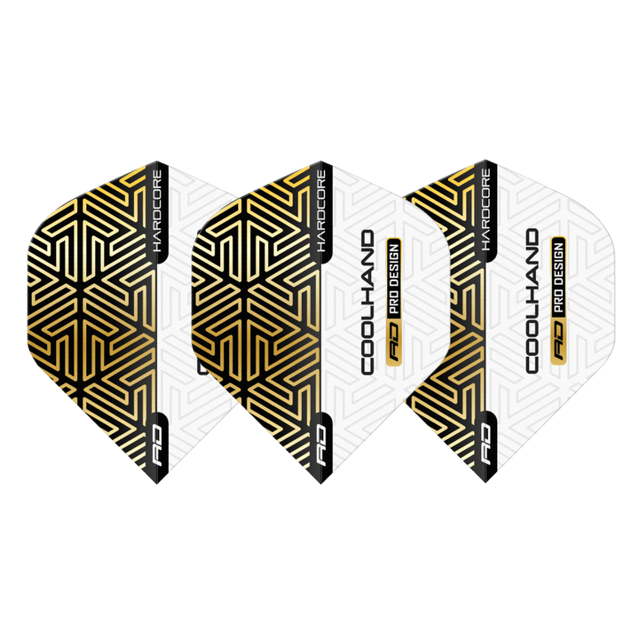 Red Dragon Hardcore Luke Humphries Gold & White Flights Set