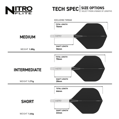 Red Dragon Nitro Flite System White & Black Details