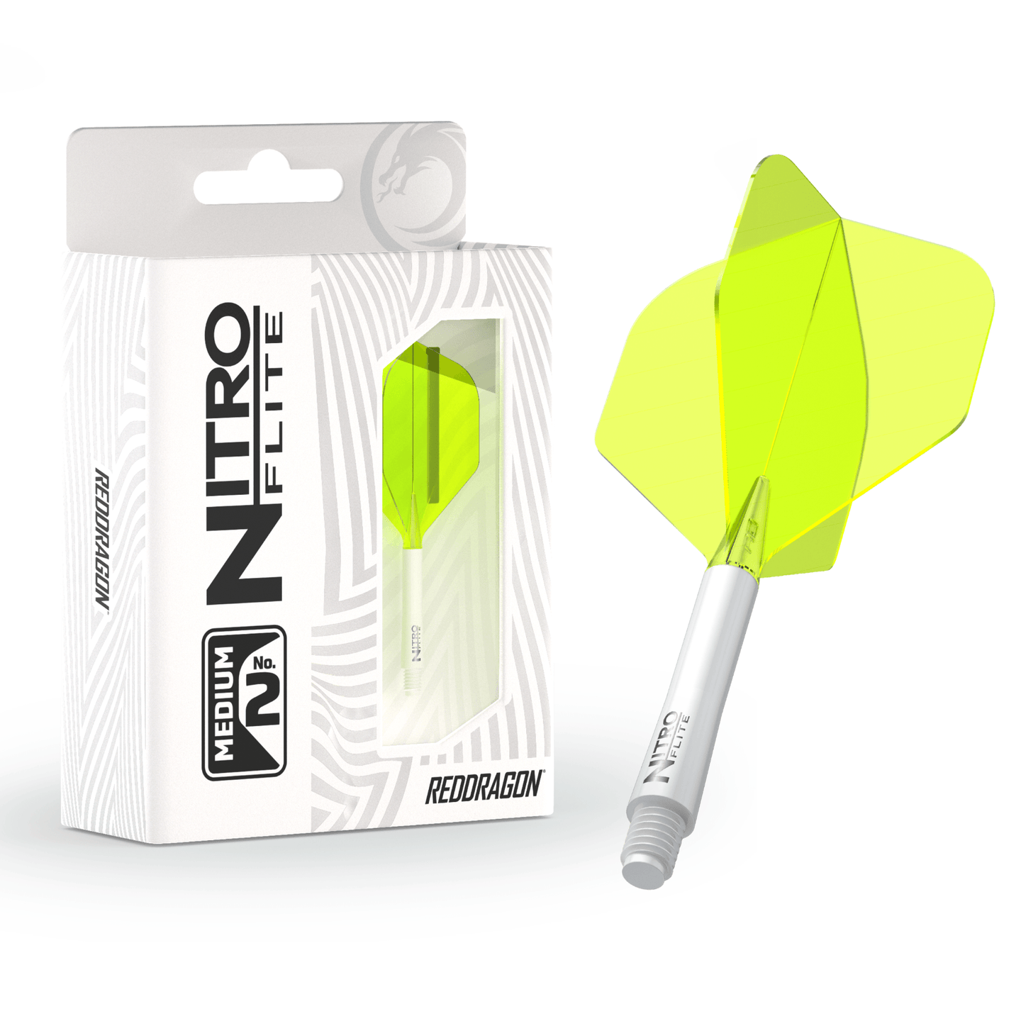 Red Dragon Nitro Flite System White & Yellow Verpackung