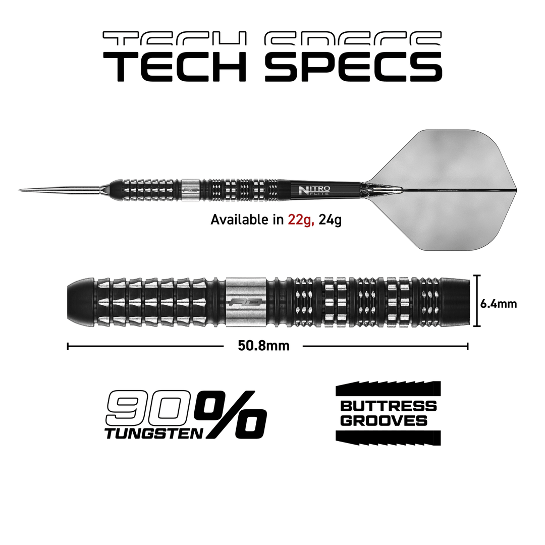 Red Dragon Recon Parallel Switch Point Steeldarts Maße 22g