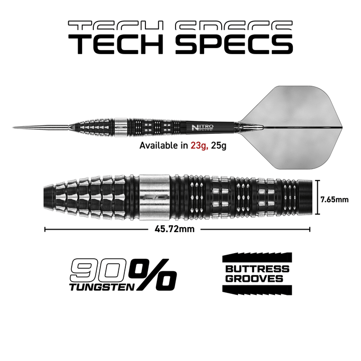Red Dragon Recon Torpedo Switch Point Steeldarts Maße 23g