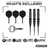 Red Dragon Sable Bomb Switch Point Steeldarts Packungsinhalt