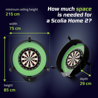 Scolia Home 2 Flex + Winmau Plasma ICE Beleuchtung D4