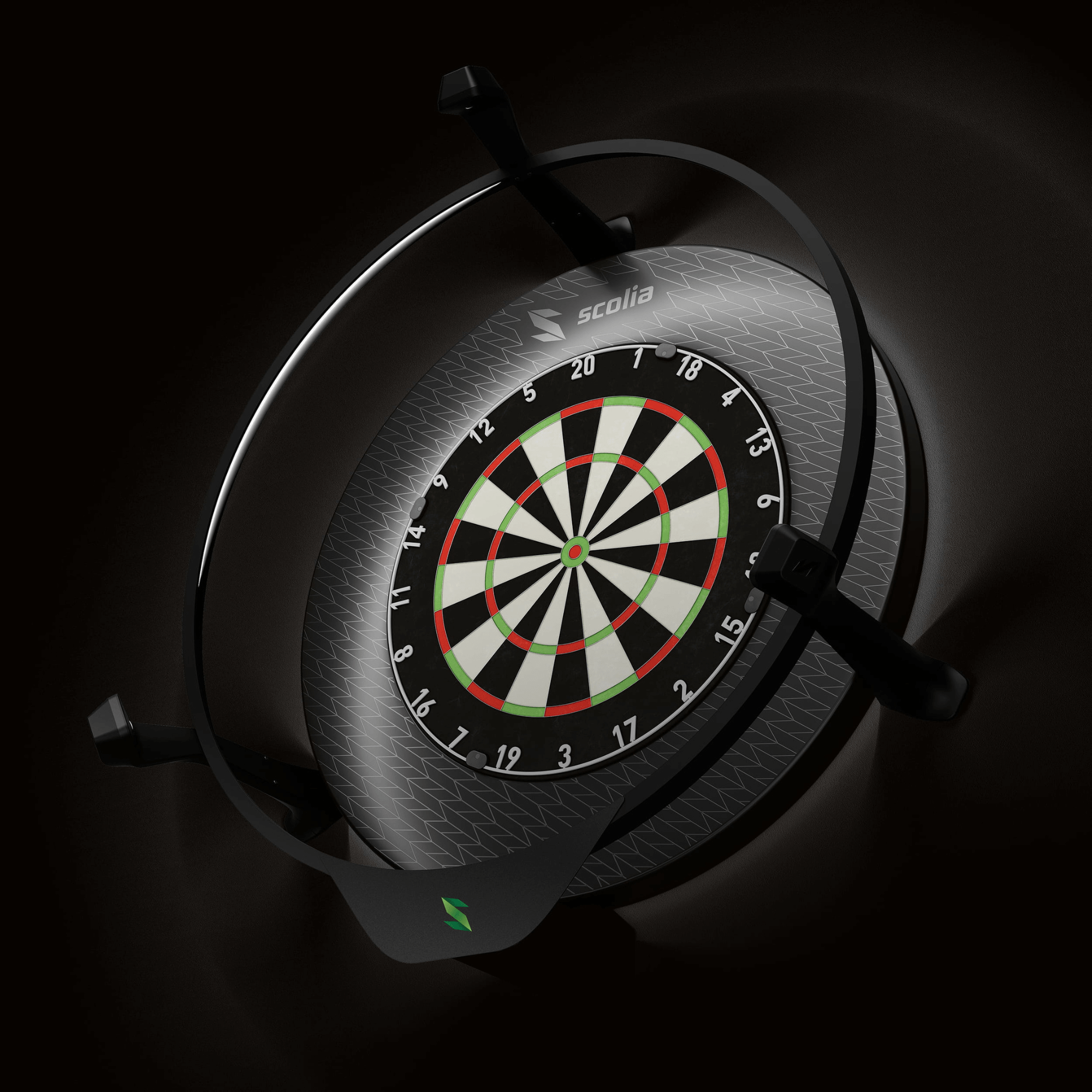 Scolia Stealth Black Dartboard Surround Anwendungsbeispiel