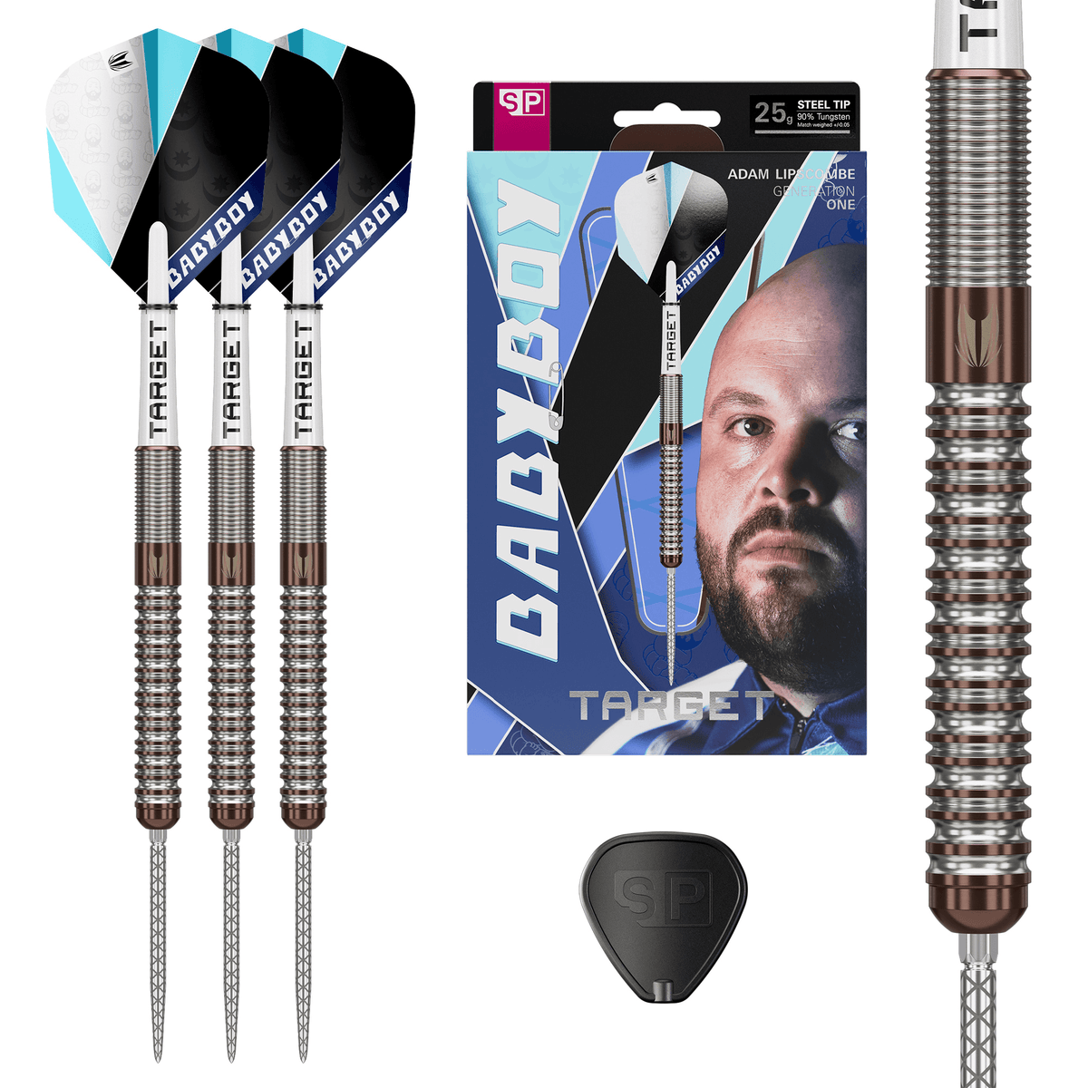 Target Adam Lipscombe Gen 1 Swiss Point Steeldarts Packungsinhalt