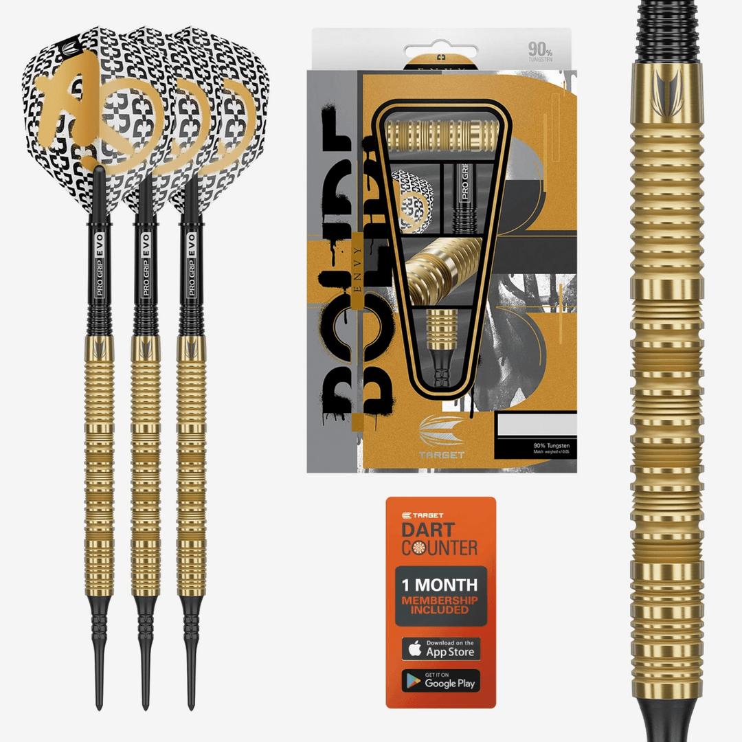 Target Bolide Envy 10 Softdarts Packungsinhalt