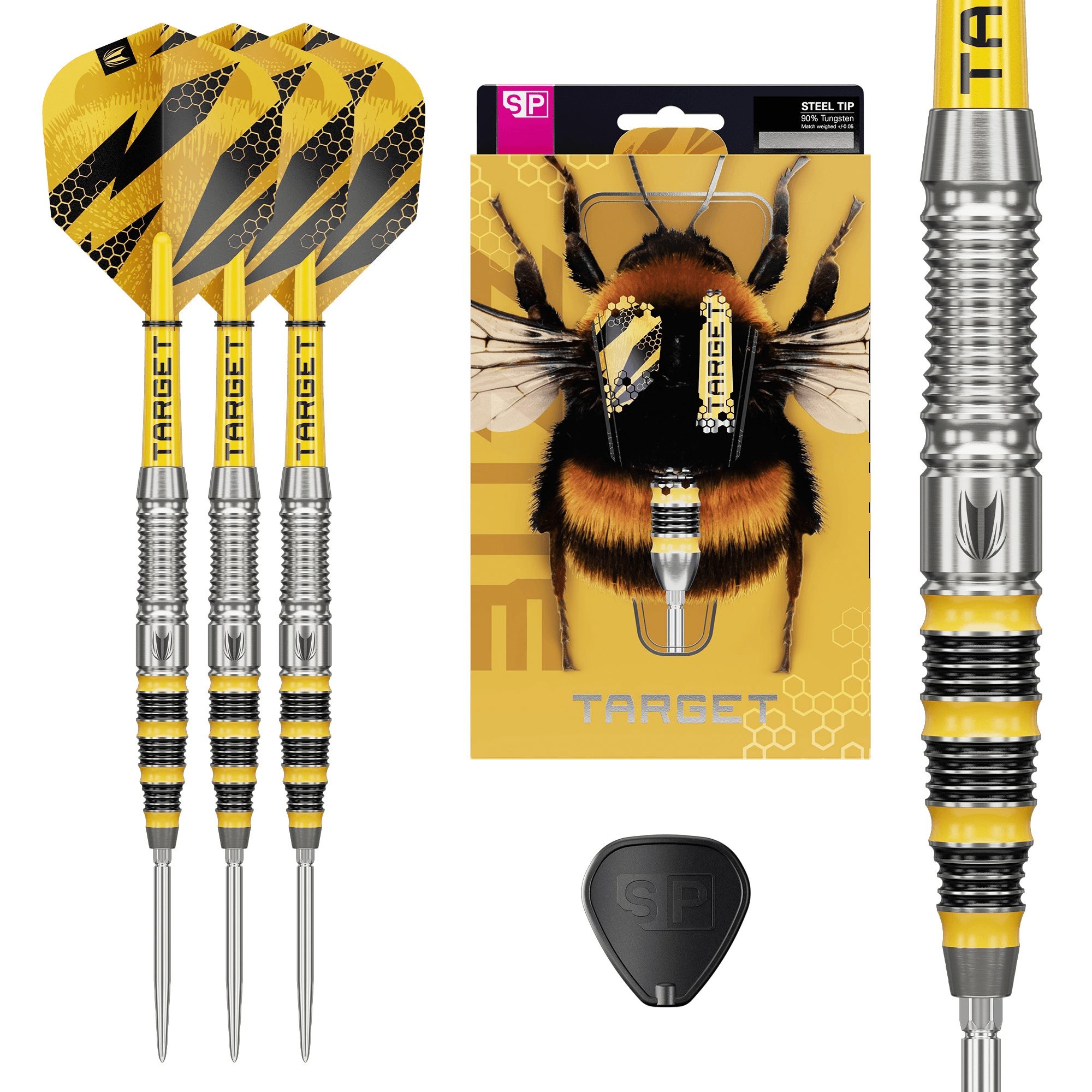 Target Buzz 03 Swiss Point Steeldarts Packungsinhalt