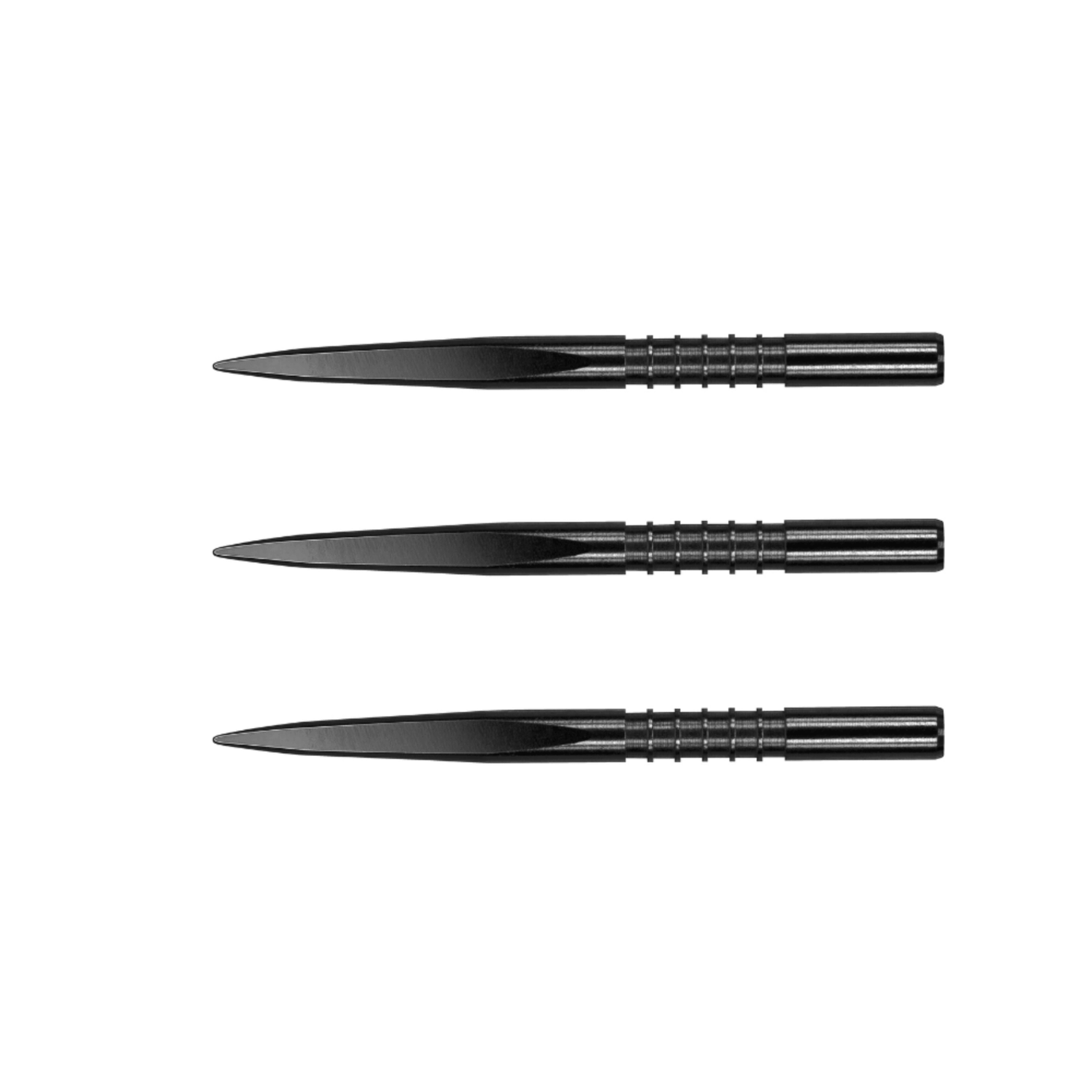 Target Fire Edge Grooved Steeldart Spitzen - Schwarz Set