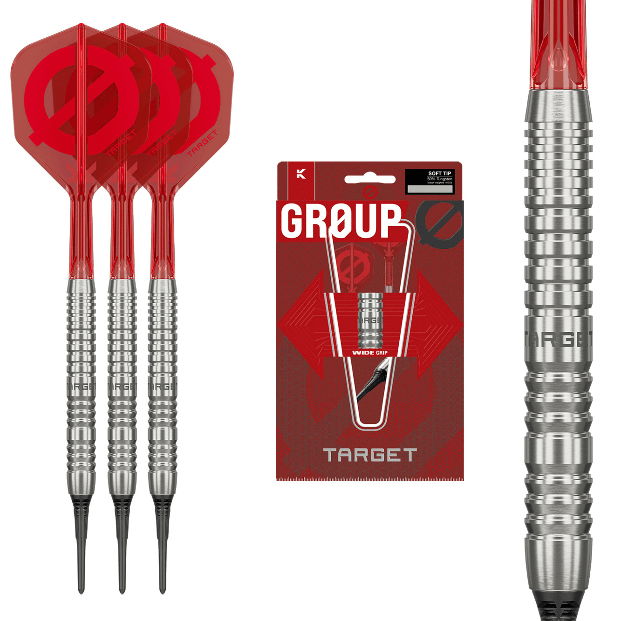 Target Group O 12 Softdarts Packungsinhalt