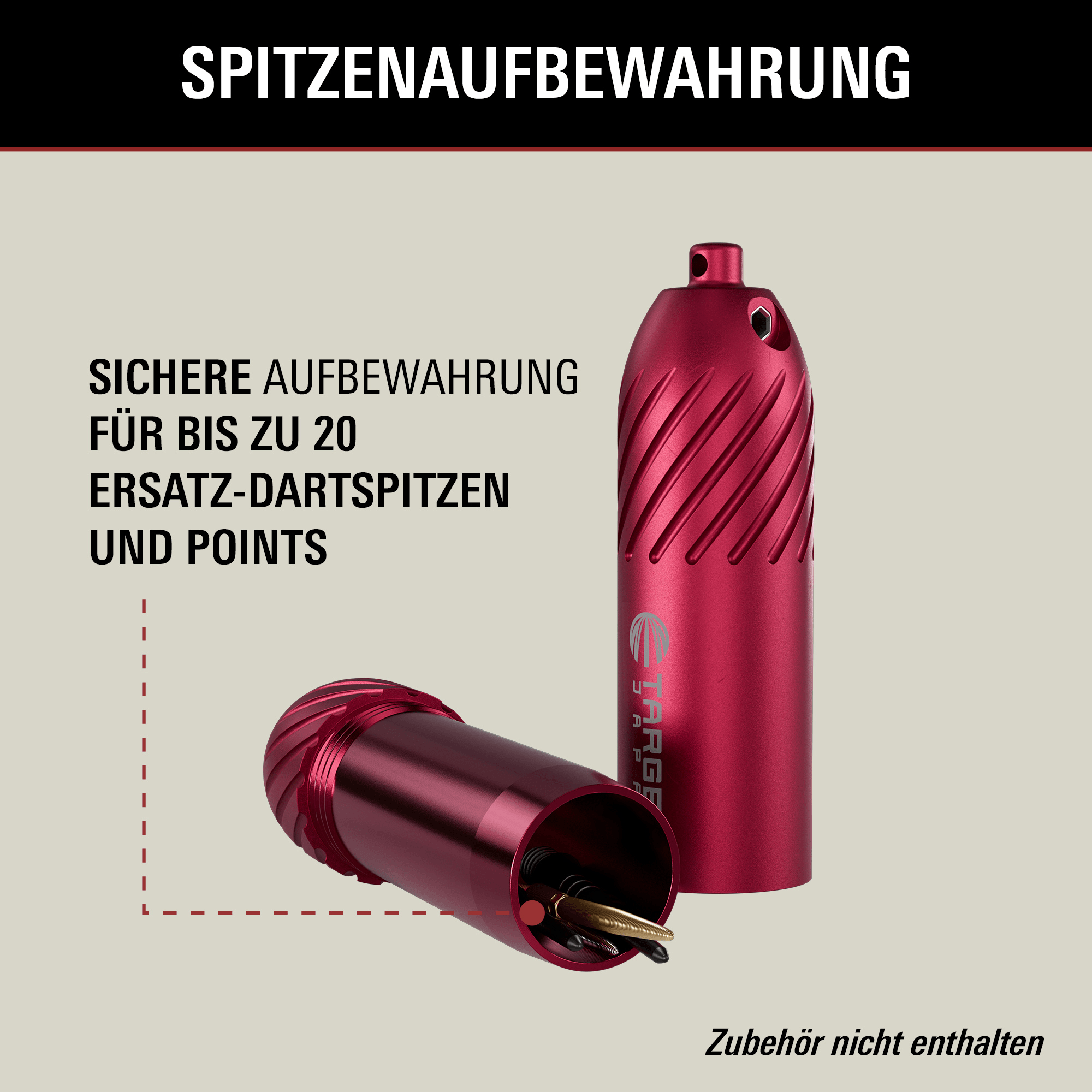 Target Japan AL3 Tip Case - Red Spitzenaufbewahrung