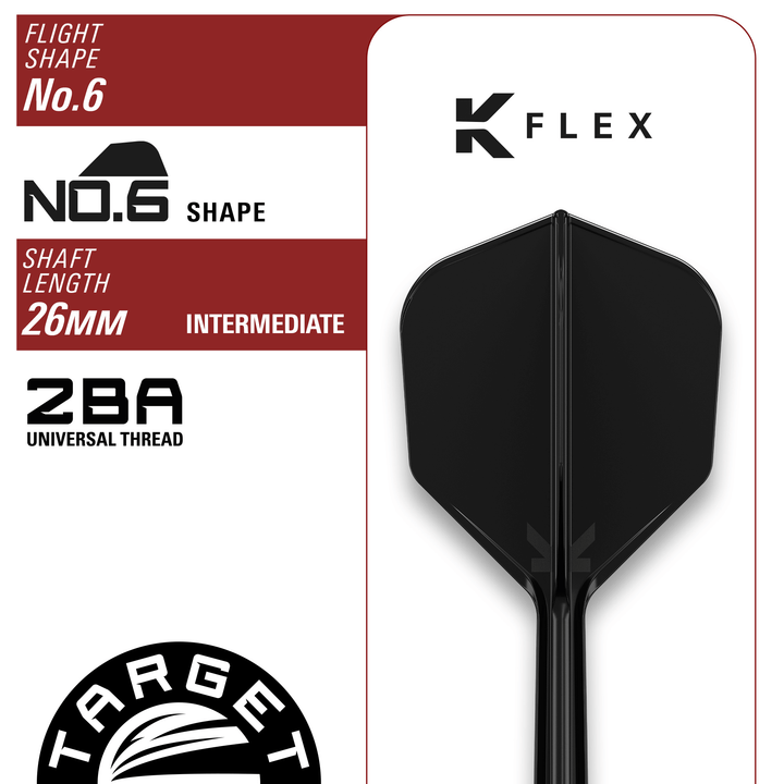 Target Japan Black Marque Chaos 2.0 Softdarts Maße Shaft und Flight