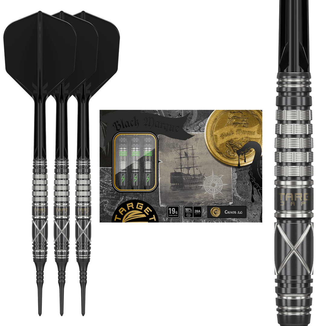 Target Japan Black Marque Chaos 2.0 Softdarts Verpackung