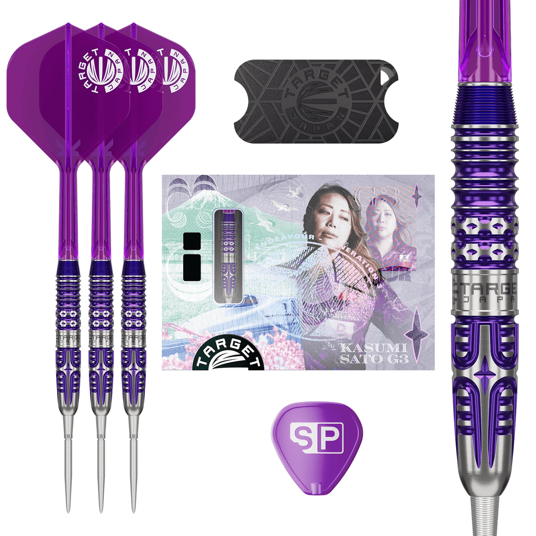 Target Japan Kasumi Sato Endeavour Gen 3 Steeldarts Packungsinhalt